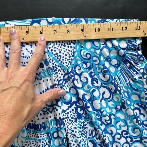 LILLY‎ PULITZER Women's XXS Georgia May Palazzo Pant Resort White Midnight Blue - Picture 12 of 14